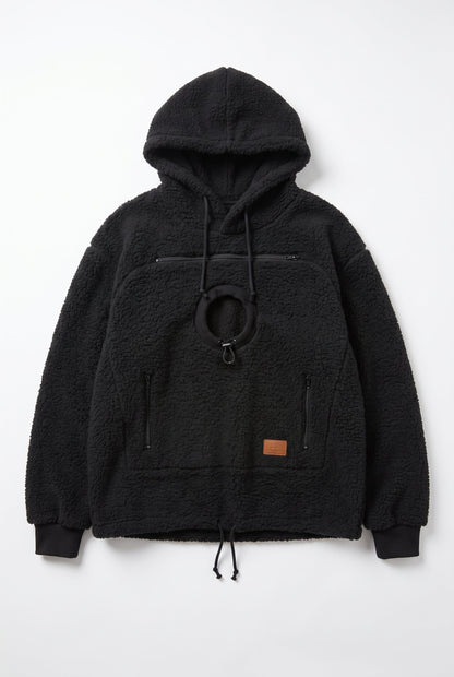 Pawdie hoodie in black