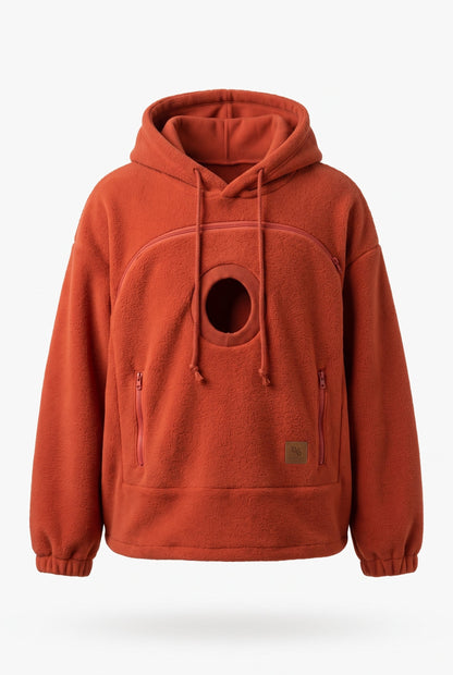 Pawdie hoodie in red