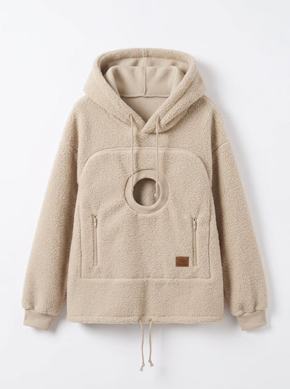 Pawdie hoodie in apricot