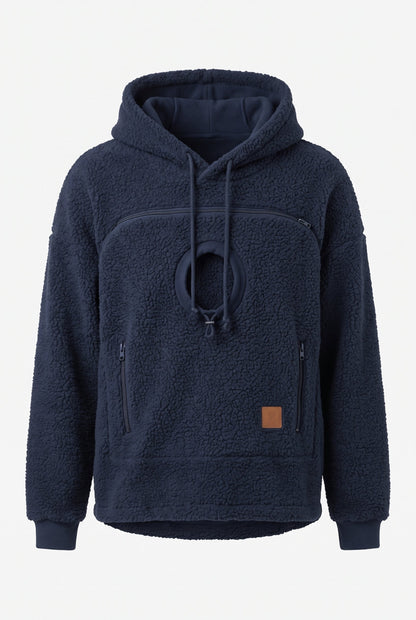 Pawdie hoodie in navy blue